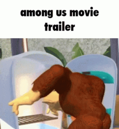 the poster reads, if you are making soing, that's the image of a stuffed animal being hed in the movie trailer