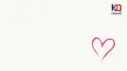 a pink heart is drawn in the middle of white paper