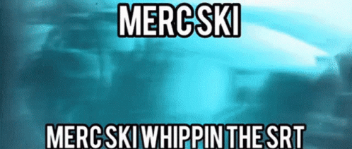 the words mercski whip in the font