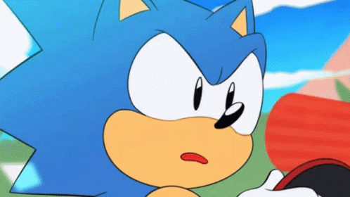 the sonic characters are together in the video game