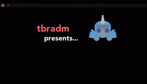 the text on the screen says tradm presents