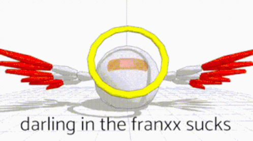 the text darling in the frank sucks is written across the image