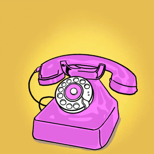 a pink phone against a blue background