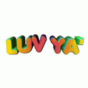 the word lava ya in two different colorful letters