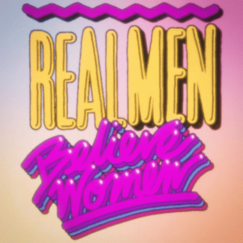 an artistic illustration of the words real men