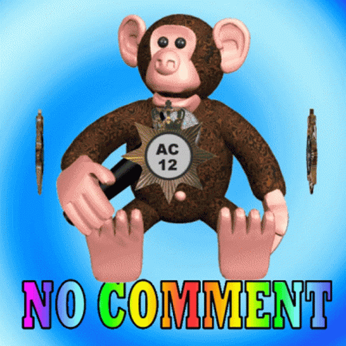the monkey is holding the star and has words above him