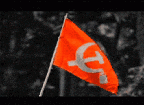 the flag of the ussr is flown high