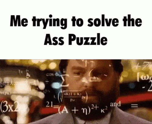 a man has the word, me trying to solve the asas puzzle