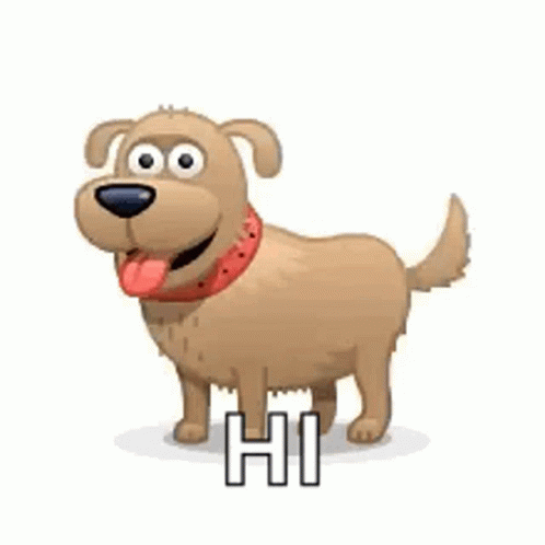 a cartoon dog is standing behind the alphabet h