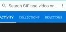 the page that says search gif and video on
