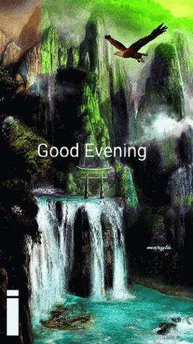 the book cover for good evening