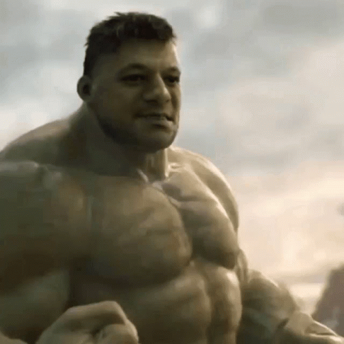an image of a man that looks like hulk