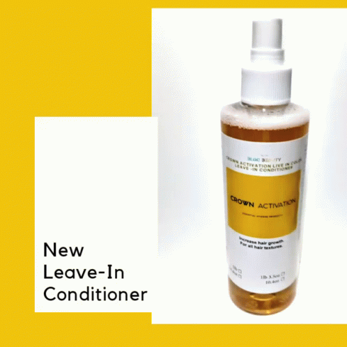 a bottle of new leave in conditioner is pictured
