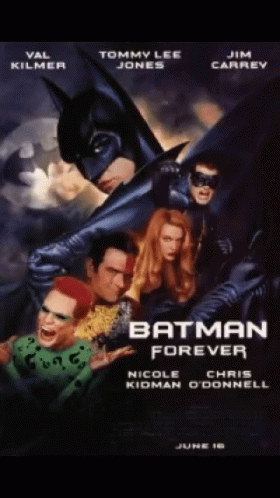 an advertit for the batman forever film