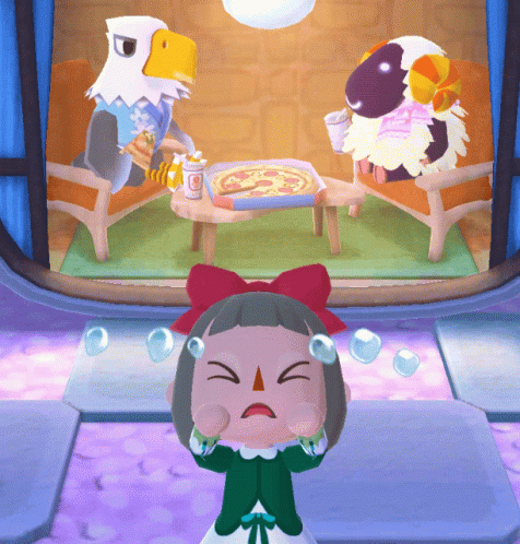an animal crossing game with an animal wearing some fancy clothing