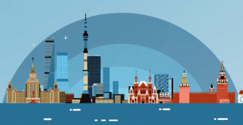 the city is depicted in a retro style