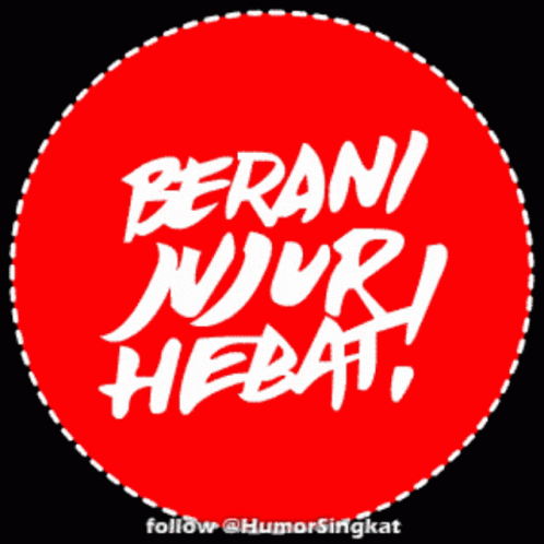 a blue circle with the words berani wurr head