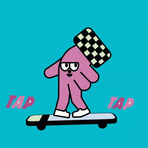 a skateboarder in the shape of a cartoon character