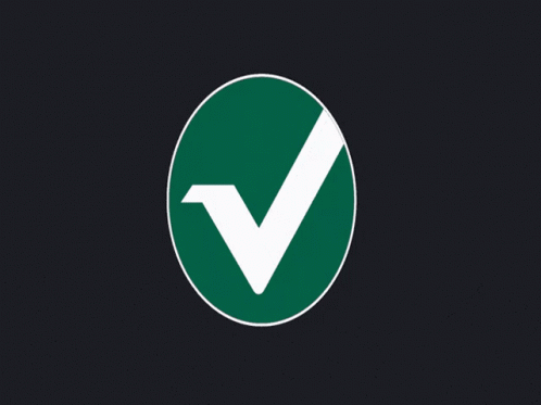 a logo with a v for a white sign on a black background