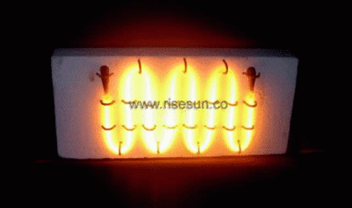 a wall hanging made with leds, a light in the dark