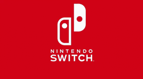 nintendo switch logo, blue and white