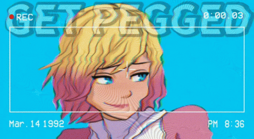 the poster for an upcoming video game called get pegged