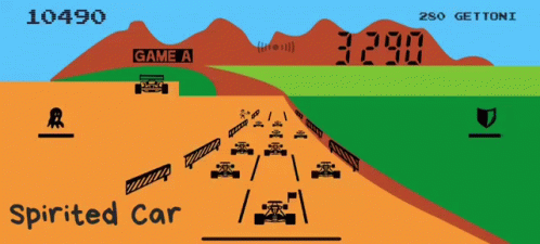 an animated map shows cars driving across the road