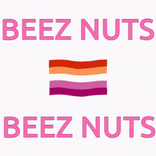 a poster that has the words beez nuts on it