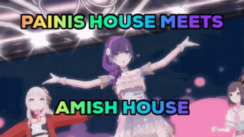 anime characters are performing a dance trick with their arms