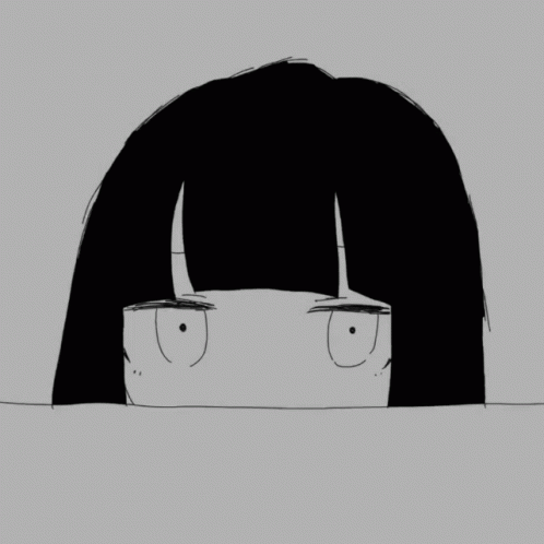 an illustration of a woman in front of a haircut with horns on her head