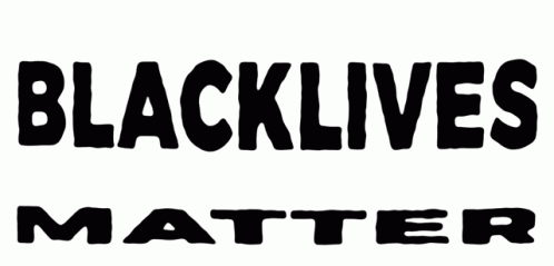 black lives matter matters sticker on a white background