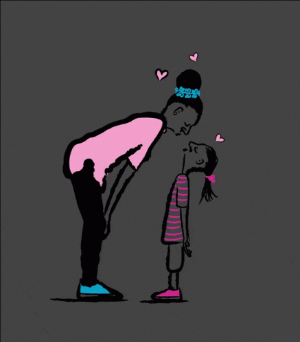 an older drawing of a man kissing a 