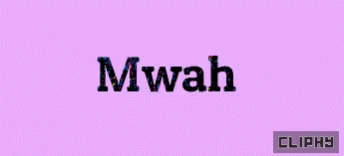 an old style font that says mmwah