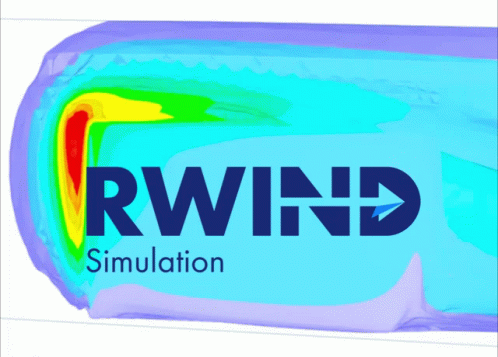 the logo for the rwind simulation application