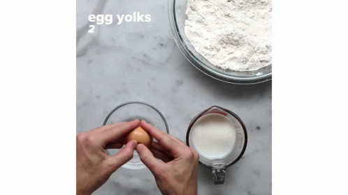 an egg yolk is a mixture of eggs, milk and er