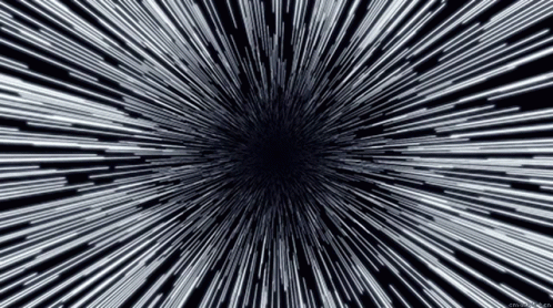 an abstract design in black and white with a circular of random lines