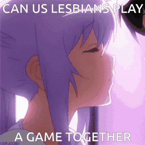the text reads can us lesbian play? a game together