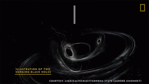 a flyer for a exhibition of two emerging black holes