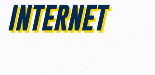 the words internet in blue are above the words'internet '