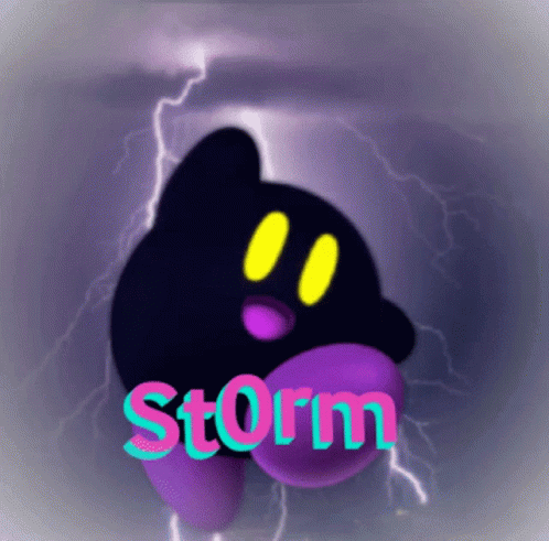 the logo for storm is displayed on an ipad