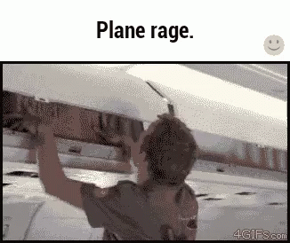 the boy has an empty plane frame on the left and right side