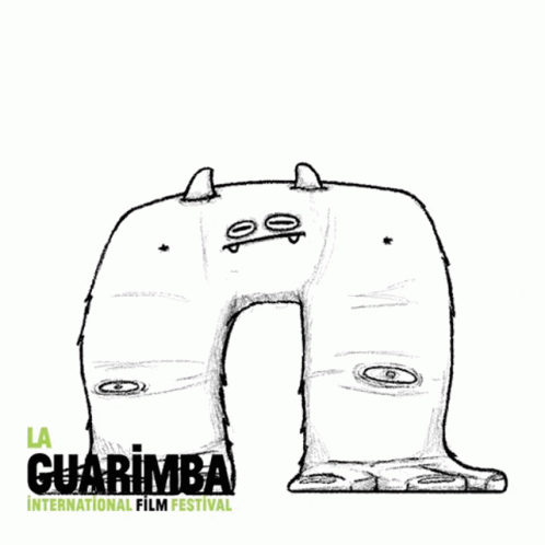 the cover to'la guarimbaa'is drawn in black and white