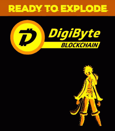 a black and blue poster that says, ready to explore digbyte blockchain