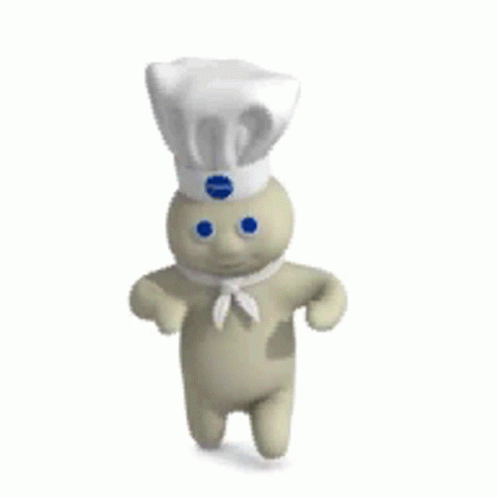 a blue bunny is wearing a chef hat