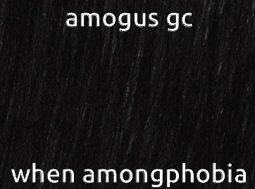 the words amogaus gc are above a dark background