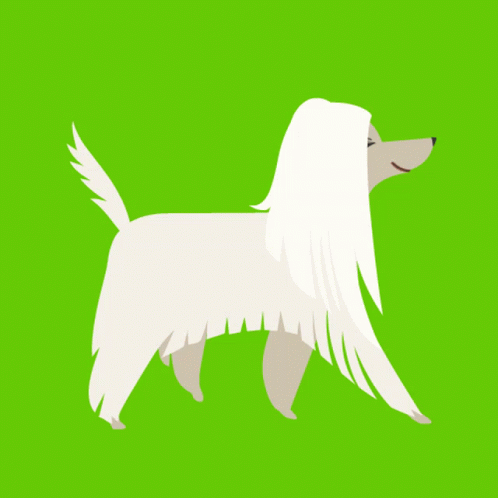 a drawing of a dog that is white