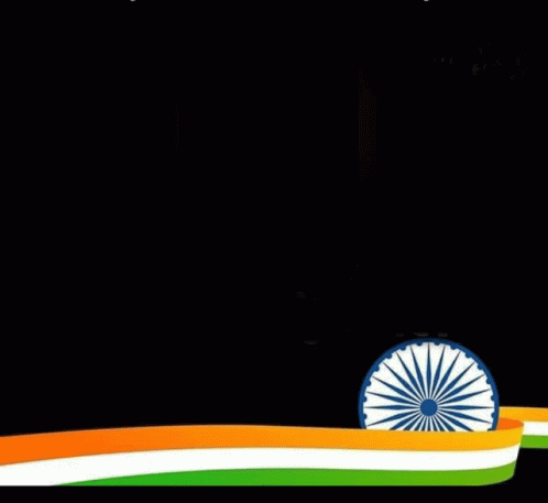 the india flag is waving in front of a clock