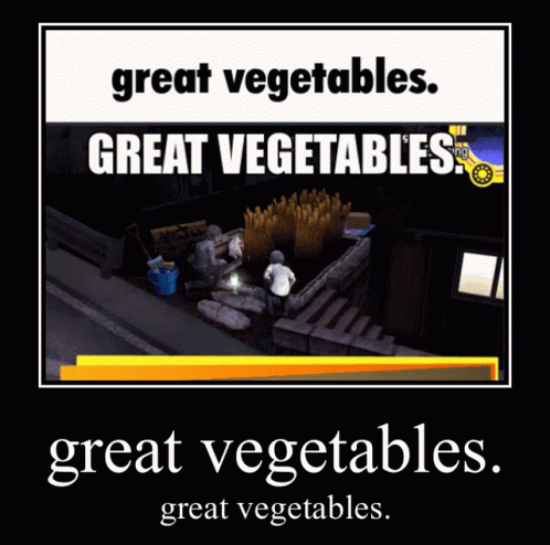 great vegetables in the great vegetables game
