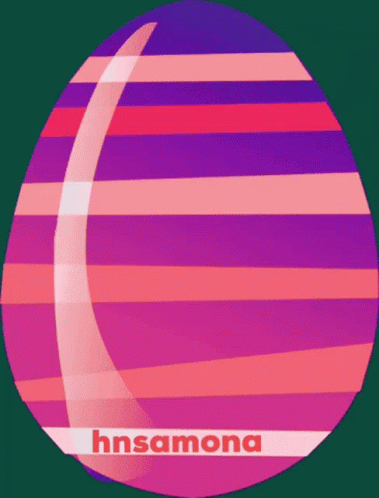 an illustration of the colors of a striped egg with text insama