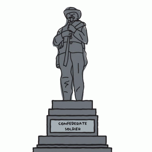 the statue of an army soldier is on display